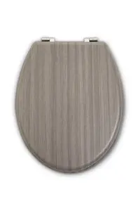 Maison by Premier Brooks Grey Wood Toilet Seat