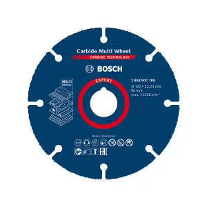 Bosch Professional Carbide Multi Wheel Cutting Disc - 125mm x 1mm x 22.23mm