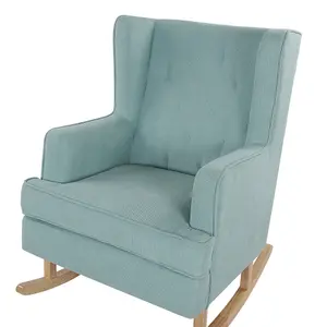 Rocking Chair TRONDHEIM Fabric Mint Green