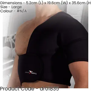 LARGE Left Side Half Shoulder Support - Dislocation Rheumatic Relief Compression