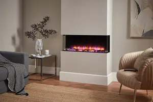 Rosedale 3D Media Wall Electric Fire - Small