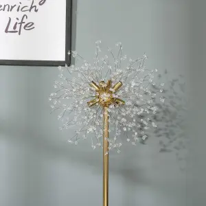 HOMCOM Modern Floor Lamp with Dandelion-like Lampshade for Bedroom