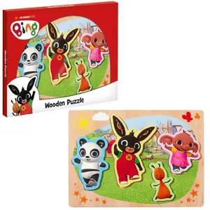 Totum Bing Wooden Puzzle Childrens Preschool Activity w/ Large Pieces