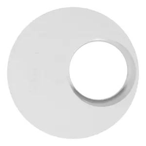 SPARES2GO 110mm to 56mm (50mm) Solvent Weld Soil System Waste Pipe Reducer Adaptor (White)