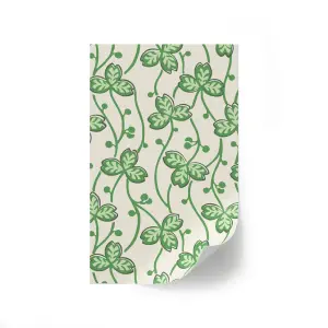 Lick Green & White Clover 01 Textured Wallpaper Sample