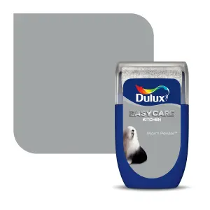 Dulux Easycare Kitchen Warm pewter Matt Emulsion paint, 30ml