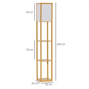 Retweet 160cm Column Floor Lamp Natural