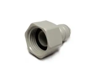 Female BSP Tap to Push Fit Adapter - 1/2" BSP x 1/4" Push Fit - DMFit AFAB0407C