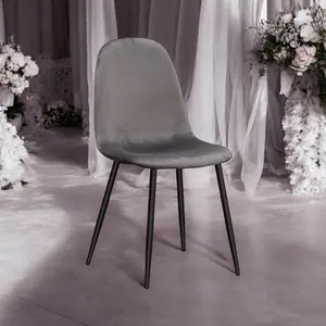 Fabela Upholstered Dining Chairs Grey