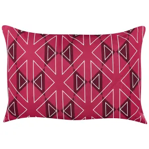 Set of 2 Outdoor Cushions MEZZANO Fuchsia Pink