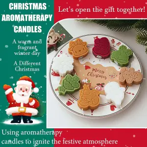 4 Pieces Christmas Candles Set Christmas Gift Set