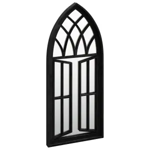 Berkfield Mirror Black 70x30 cm Iron for Indoor Use