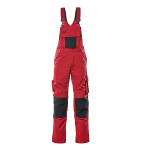 Mascot Unique Augsburg Bib & Brace - Red/Black   (30.5) (Leg Length - Long)