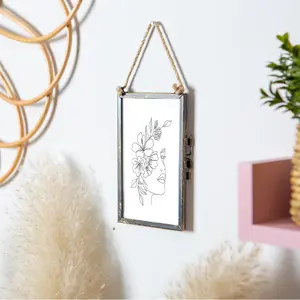 Nicola Spring - Hanging Metal Photo Frame - 4" x 6" - Black