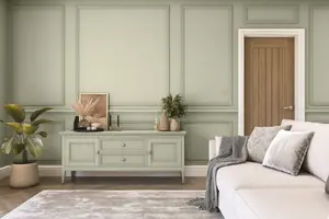 Hemway Chalk Based Furniture Paint Matt A5 Sample, Olive Green, Peel & Stick Swatch For Interior Walls Wood