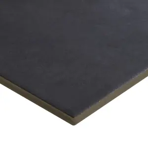 Colours Konkrete Black Matt Stone effect Porcelain Indoor Wall & floor Tile, Pack of 34, (L)200mm (W)200mm