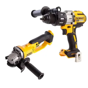 Dewalt DCK278P2 XR 18V DCD996 Brushless Combi Drill + DCG412 Angle Grinder Bare