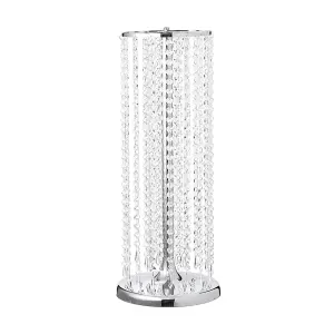 Dining Table Centrepiece Made of Tall Crystal Vase