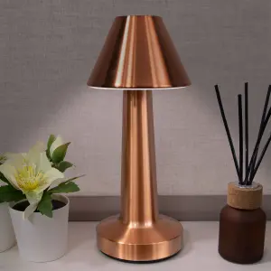 Global Gizmos Rechargeable LED Table Lamp - Brass