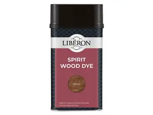 Liberon Walnut Spirit Wood Dye - 1 Litre for Rich Deep Color Finish