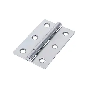 TIMCO Uncranked Butt Hinges (5050) Steel Silver - 75 x 48