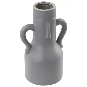 Flower Vase TRIPOLI Ceramic Grey