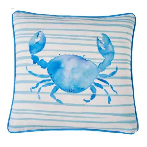 Crab Outdoor/Indoor Water & UV Resistant Filled Cushion