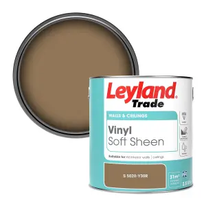 Leyland Trade Vinyl Soft Sheen Walls & Ceilings Emulsion Paint (S 5020-Y30R) - 2.5L