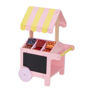 Teamson Kids - Modern Nordic Princess Doll Pastry Cart with Fruit boxes