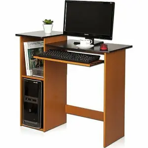 Furinno Econ Multipurpose Computer Writing Desk, Light Cherry/Black