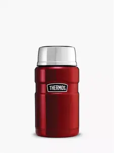 Thermos King Stainless Steel Food Flask, 710Ml, Red