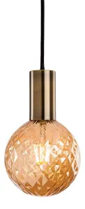 Luminosa Hudson 1 Light Ceiling Pendant Antique Brass, E27