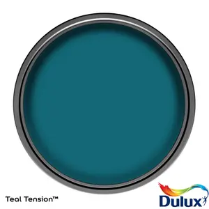 Dulux One coat Teal tension Matt Emulsion paint, 1.25L