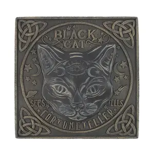 Something Different Black Cat Stepping Stone Ornament Black/Brown (One Size)