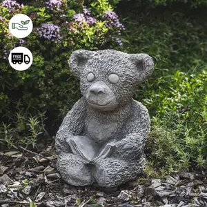 Sweet Teddy Bear Garden Ornament