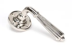 From The Anvil Polished Nickel Hinton Lever on Rose Set