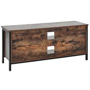 Beliani Industrial TV Stand Dark Wood VILSECK