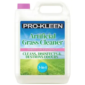 Pro-Kleen Artificial Grass Cleaner and Disinfectant 5L Super Concentrate Makes 15 Litres Perfect for Homes with Dogs