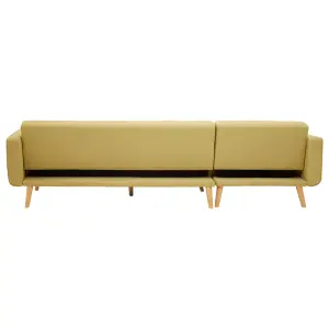 Interiors by Premier Hagen Olive Large Corner Sofa Bed