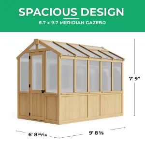 Meridian Greenhouse 6.7ft x 9.7ft (2.3m x 2.9m)