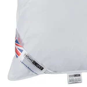 Homescapes Super Microfibre Camomile Pillow with Dried Camomile Insert