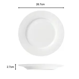 Reshod 24 Piece Porcelain China Dinnerware Set - Service for 8