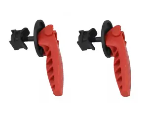 BOSCH Red Clamping Lever (2/Pack) (To Fit: Bosch Rotak Lawnmowers Listed Below)