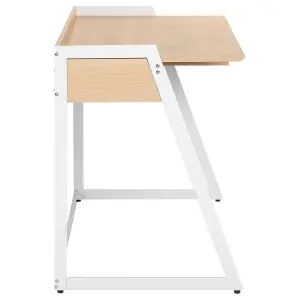 Home Office Desk with Storage White QUITO