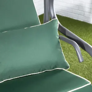 Alfresia Turin Reclining Swing Seat with Green Luxury Cushions