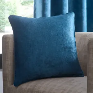 Strata Luxe Teal Velvet Filled Cushion