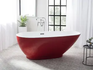 Freestanding Bath 1730 x 820 mm Red GUIANA