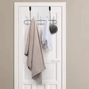 Interiors by Premier Over Door Hanger, 10 Silver Ball Hooks Door Hanger, Space-Saving Door Hanger for Bedroom or Washroom Door