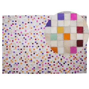 Cowhide Area Rug 140 x 200 cm Multicolour ADVAN