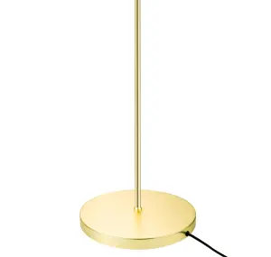 GoodHome Baldaz Brass effect Floor light